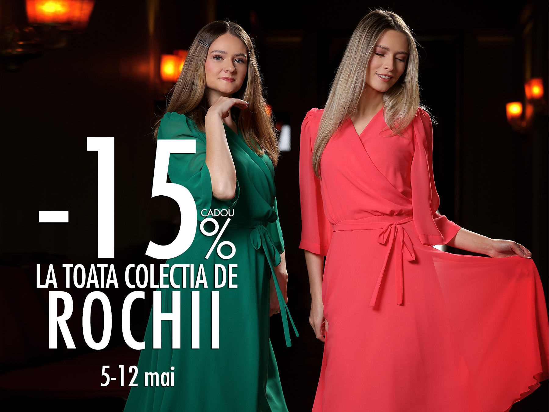 Cadou 15% la toata colectia de rochii