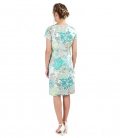 Rochie din bumbac imprimat cu motive florale