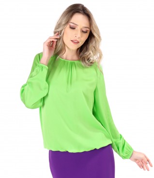 Bluza eleganta din saten de viscoza