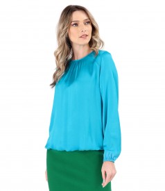 Bluza eleganta din saten de viscoza