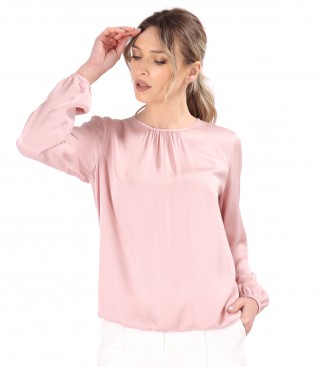 Bluza eleganta din saten de viscoza