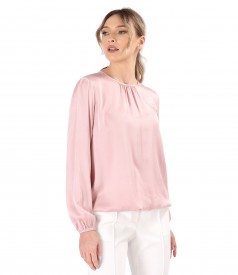 Bluza eleganta din saten de viscoza