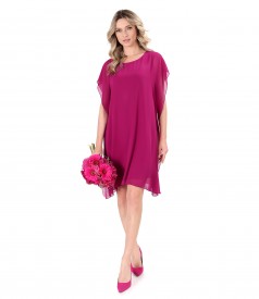 Rochie fluture din voal uni