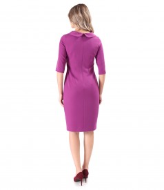 Rochie office cu guler rotund