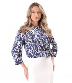 Bluza eleganta din satin de viscoza