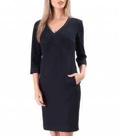 Rochie office din stofa elastica cu viscoza