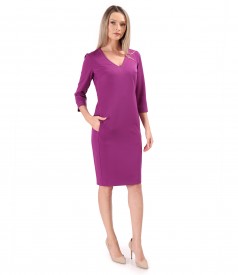 Rochie office din stofa elastica cu viscoza